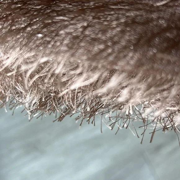 LANCÔME Clutch Makeup Bag Travel Textured Fringe Metallic Zippered fully lined - Picture 8 of 8